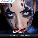 ColourVue Crazy čočky - Whiteout (2 ks jednodenní) - nedioptrické