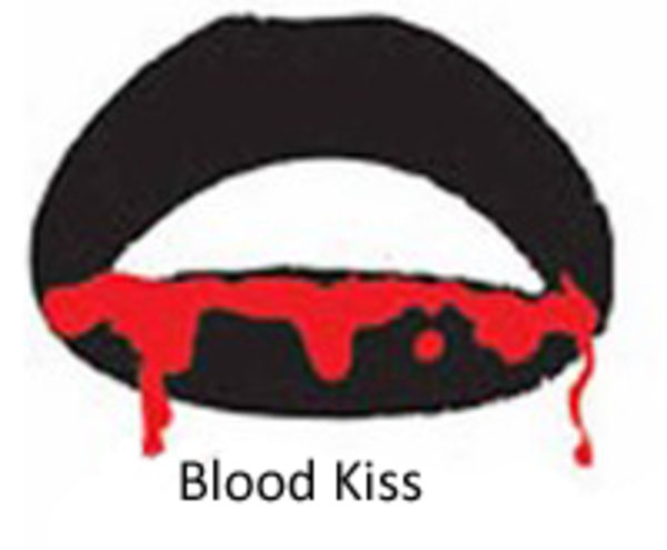Samolepka na rty - Blood Kiss