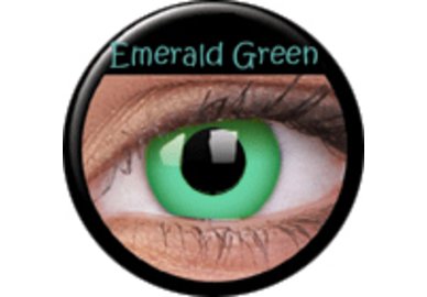 ColourVue Crazy čočky - Emerald (2 ks roční) - nedioptrické, doprodej
