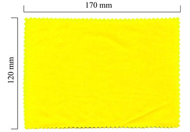 Hadřík na brýle z mikrovlákna jednobarevný - žlutý 120x170