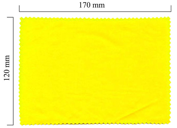 Hadřík na brýle z mikrovlákna jednobarevný - žlutý 120x170