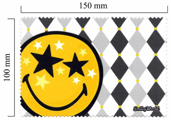 Hadřík na brýle z mikrovlákna Smiley - star