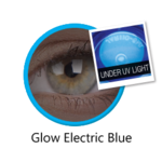 ColourVue Crazy čočky UV svítící - Electric Blue (2 ks roční) - nedioptrické