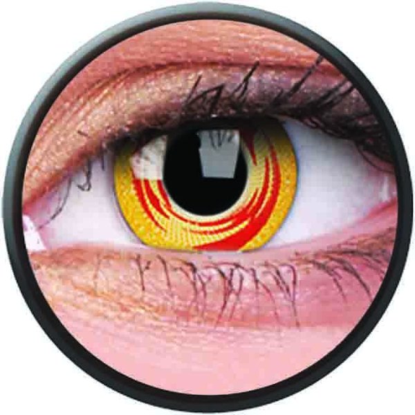 Phantasee Crazy čočky - Red Tornado (2 ks roční) - nedioptrické - exp.02/2021