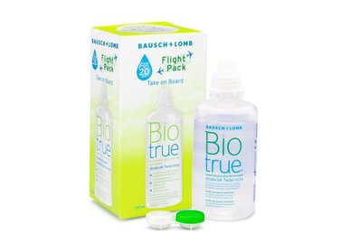 Biotrue 100 ml flight pack s pouzdrem