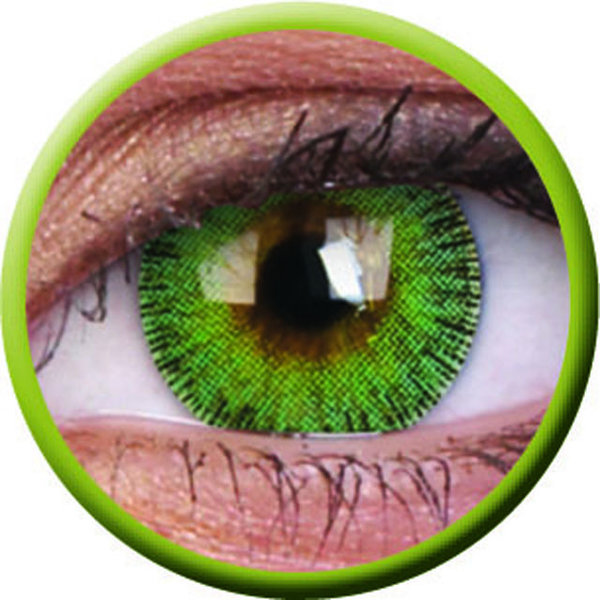 ColourVue Fusion - Yellow Green (2 čočky tříměsíční) - nedioptrické - exp. 04/2023