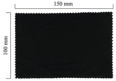 Hadřík na brýle z mikrovlákna jednobarevný - černý 100x150