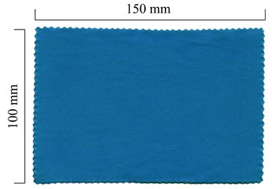 Hadřík na brýle z mikrovlákna jednobarevný - modrý 100x150