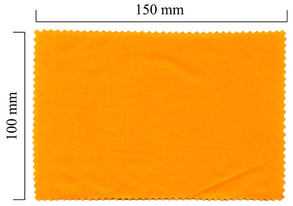 Hadřík na brýle z mikrovlákna jednobarevný - oranžový 100x150