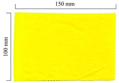 Hadřík na brýle z mikrovlákna jednobarevný - žlutý 100x150
