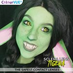 ColourVue Crazy čočky 17 mm - Tigera (2 ks roční) - nedioptrické