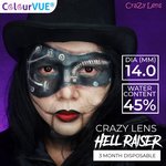 ColourVue Crazy čočky - Hell Raiser (2 ks roční) - nedioptrické