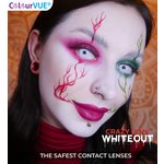 ColourVue Crazy čočky - Whiteout (2 ks roční) - nedioptrické