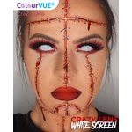 ColourVue Crazy čočky - White Screen (2 ks roční) - nedioptrické