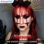 ColourVue Crazy čočky Sklerální - Sabretooth (2 ks půlroční) - nedioptrické