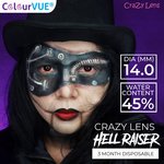 ColourVue CRAZY ČOČKY - Hell Raiser (2 ks tříměsíční) - dioptrické - exp. 01/2024