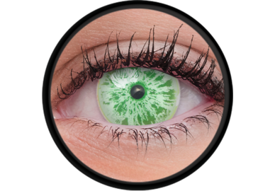 ColourVue Crazy čočky UV svítící - Glow Ice Green (2 ks roční) - nedioptrické