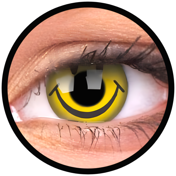 ColourVue Crazy čočky - Smiley (2 ks roční) - nedioptrické, doprodej