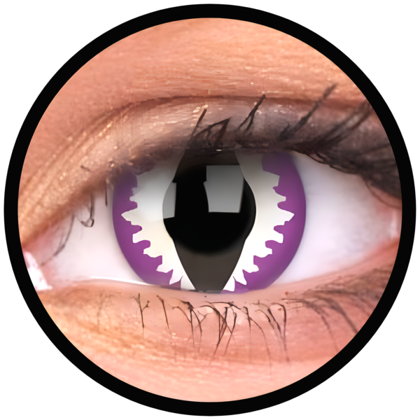 ColourVue Crazy čočky - Purple Dragon (2 ks roční) - nedioptrické, doprodej