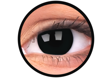 ColourVue Crazy čočky - Blackout (2 ks tříměsíční) - nedioptrické