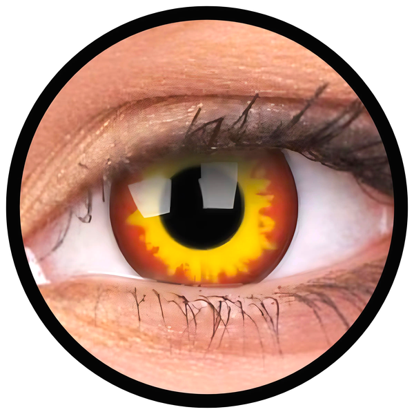 ColourVue Crazy čočky - Wildfire (2 ks tříměsíční) - nedioptrické