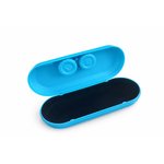 Duopouzdro na brýle a čočky - modré