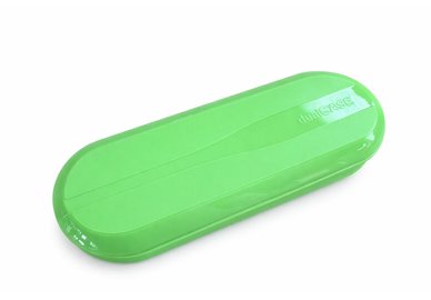 Duopouzdro na brýle a čočky - zelené