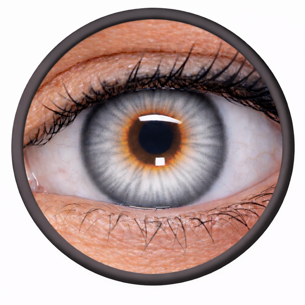 Phantasee Nülook - Misty Grey (2 čočky měsíční) - nedioptrické