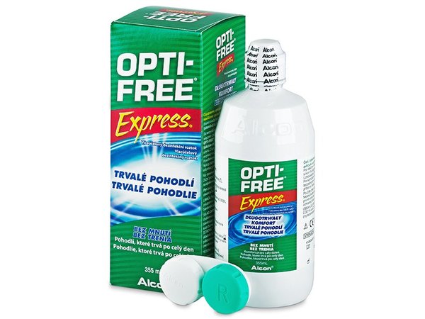 Opti-Free Express 355 ml s pouzdrem - Poškozený obal