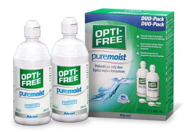 Opti-Free PureMoist 2 x 300 ml s pouzdry