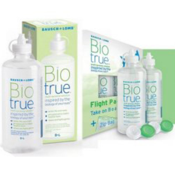 Biotrue 300ml s pouzdrem + Flight Pack 2x60 ml