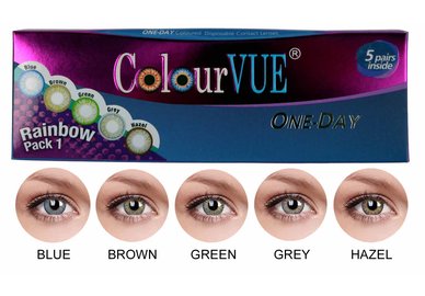 ColourVue Trublends One-Day Rainbow Pack1 - (5 párů barevných čoček) - nedioptrické