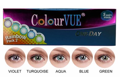 ColourVue Trublends One-Day Rainbow Pack2 - (5 párů barevných čoček) - nedioptrické