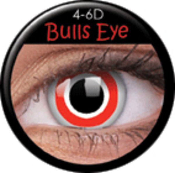 ColourVue Crazy čočky - Bulls Eye (2 ks roční) - nedioptrické