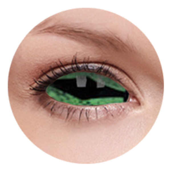 ColourVue Crazy čočky Sklerální - Reptillia (2 ks půlroční) - nedioptrické