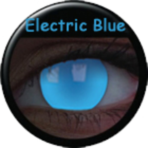Crazy čočky UV svítící (2 ks, roční) - Electric Blue