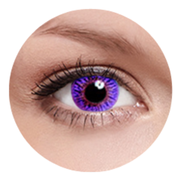 FreshKon Colors Fusion - Romantic Violet (2 čočky měsíční) - nedioptrické