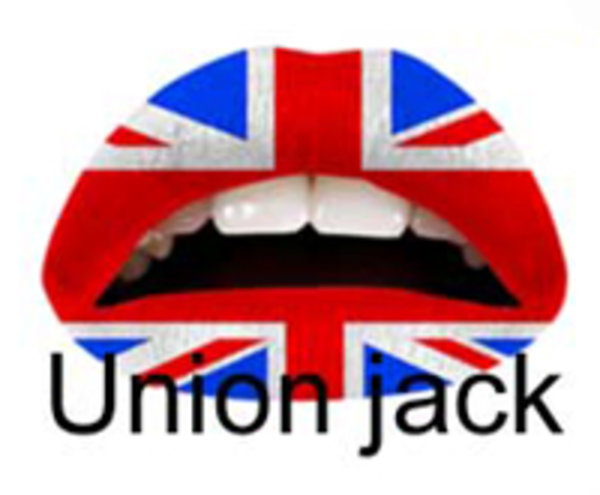 Samolepka na rty - Union Jack